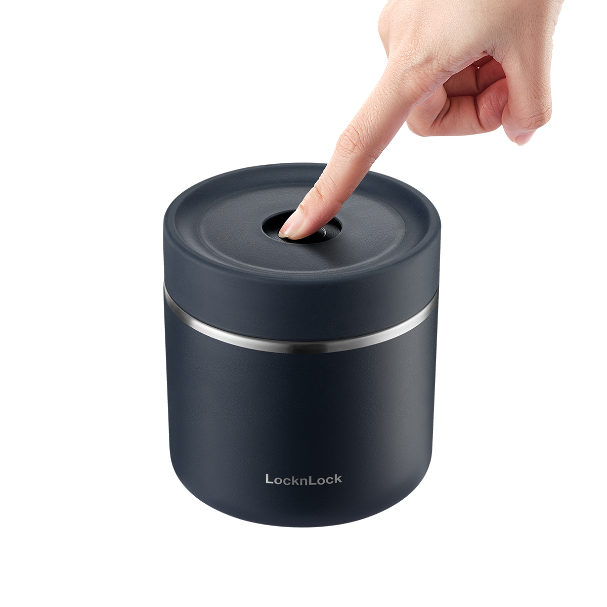 Bộ Hộp Cơm Giữ Nhiệt Locknlock Pump Vacuum Lunch Box (300Mlx2, 500Mlx1, Bộ Đũa Và Thìa, Túi) - 2 Màu (Be, Navy) - LHC8052S02, , large image number 12